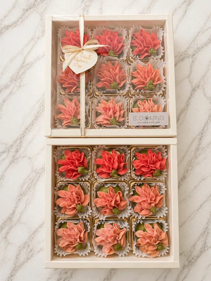 Bean Paste Flower Cookies